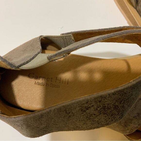 Garnet Hill Luna Sport Sandals Women 40 US 9 NWOB $169 Zip Closure Wedge - Picture 5 of 12